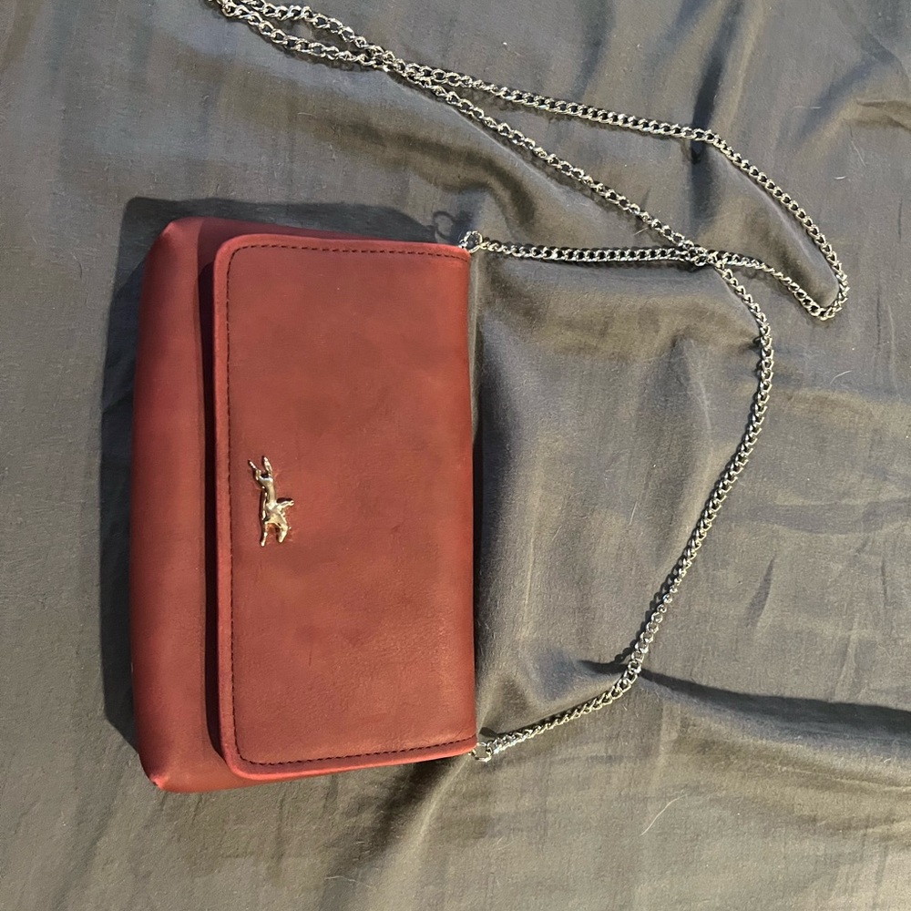 Schockemohle Red Purse with chain or belt attachments